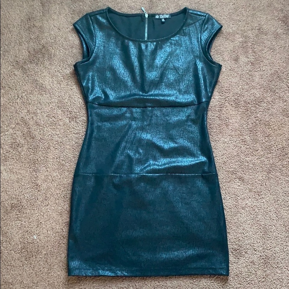Faux Leather Dress, BeBop, Medium